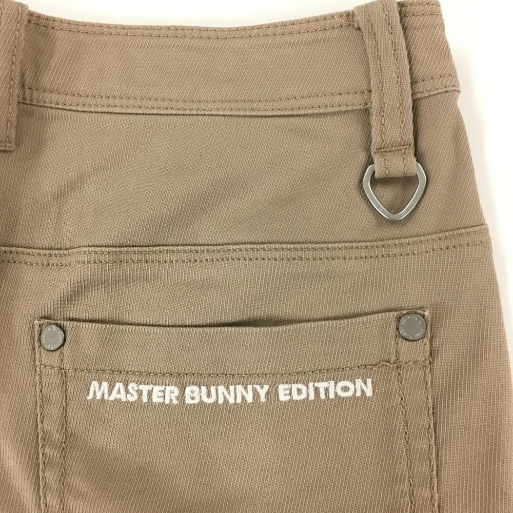 超美品】マスターバニー ショートパンツ ベージュ 無地 ロゴ刺しゅう