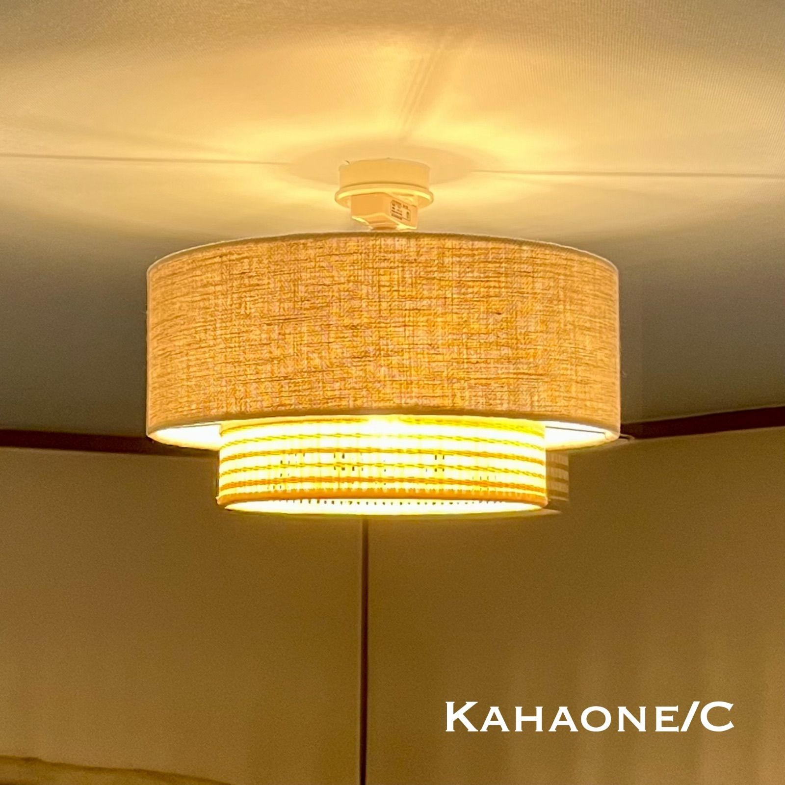 天井照明 Kahaone/CSA シーリングライト E26 レトロ インテリア 天井