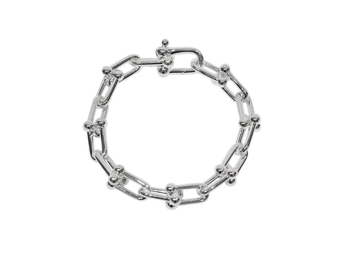 Tiffany & Co. ハードウェアラージリンク16コマ Tiffany ハードウェア ラージリンク ブレスレット 16コマ 72.9g