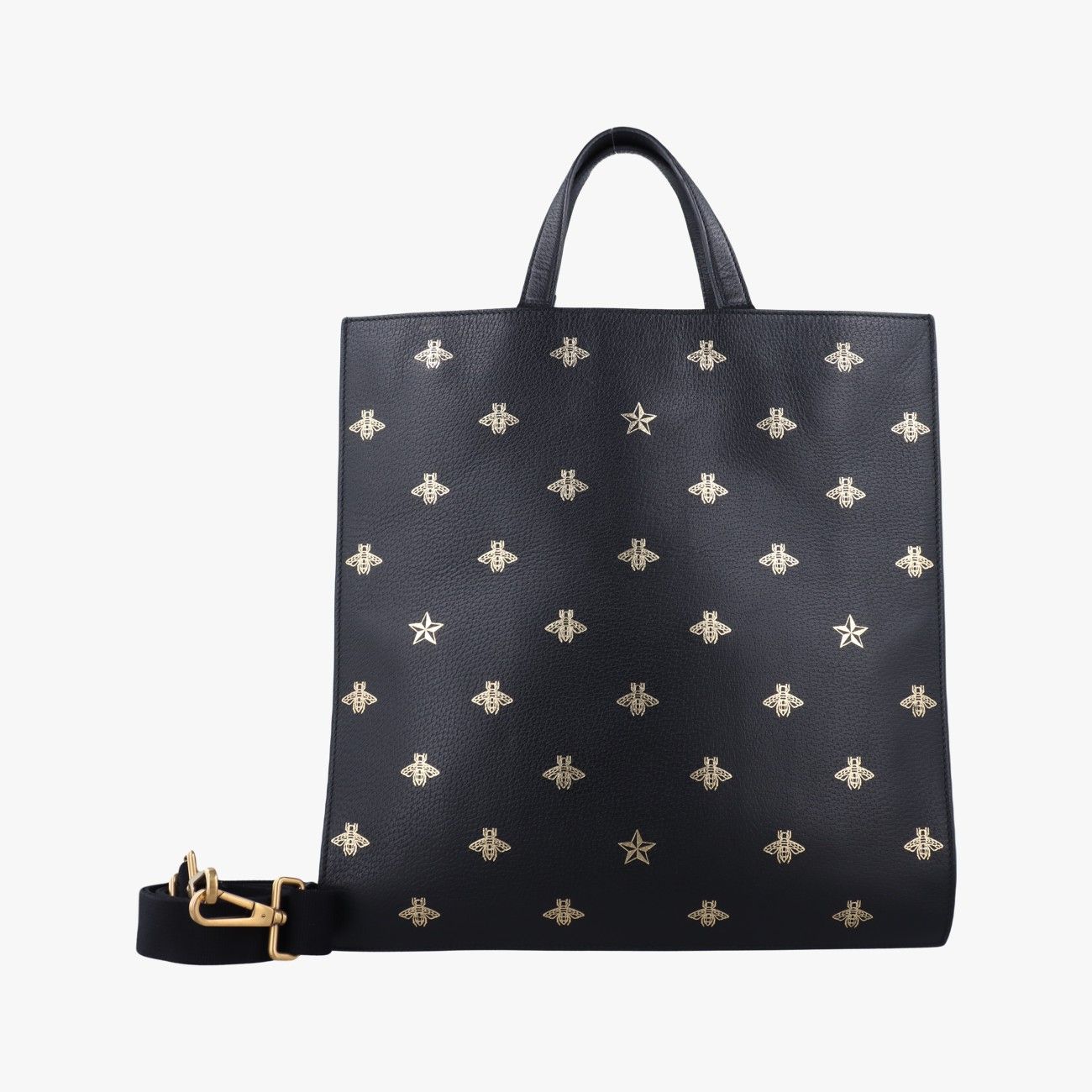 グッチGucciビースター ブラック レザー 495444 A023619572