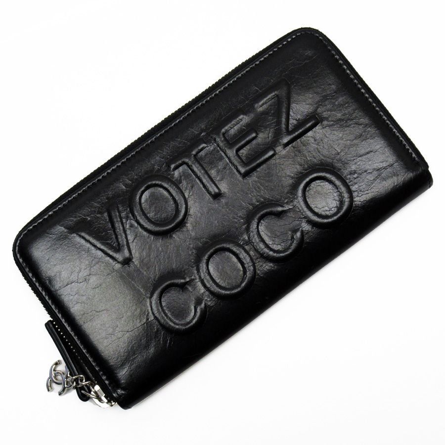 シャネル CHANEL ラウンドファスナー長財布 VOTEZ COCO A82190