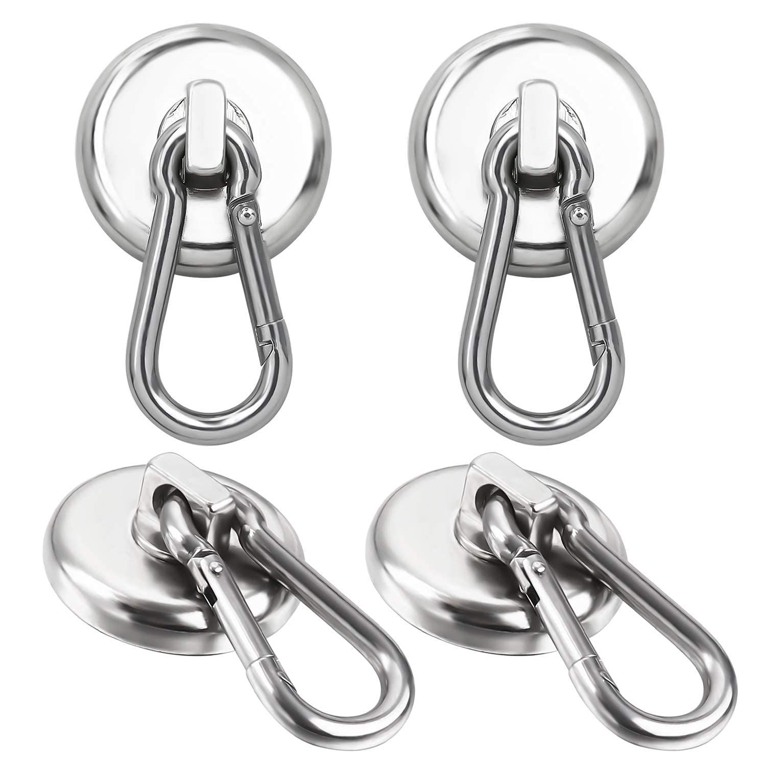 赤字超特価，限定セール Size:25mm-4個入 MAGHUNT【4個セット】マグネットフック 磁石フック 超強力 直径25MM 垂直耐荷重17KG 水平耐荷重7KG キッチン収納 オフィス/業務/浴室/室外/壁掛け用（D25mm） その他