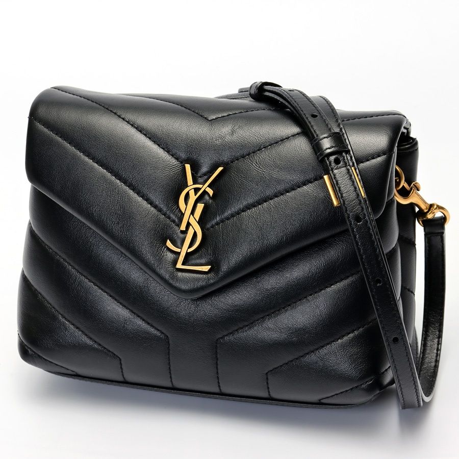 サンローラン | SAINT LAURENT ルル トイバッグ | ショルダーバッグ 678401 レザー ブラック|ゴールド金具 商品番号 S-158318