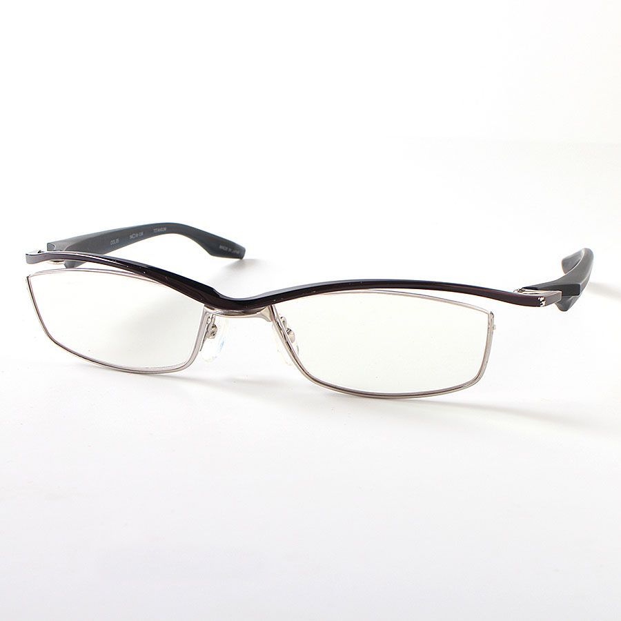 JAPONISM シルバー メガネ(度あり) MOI25004 JAPONISM ジャポニスム メガネ 眼鏡 度入り JN-593 ブラック