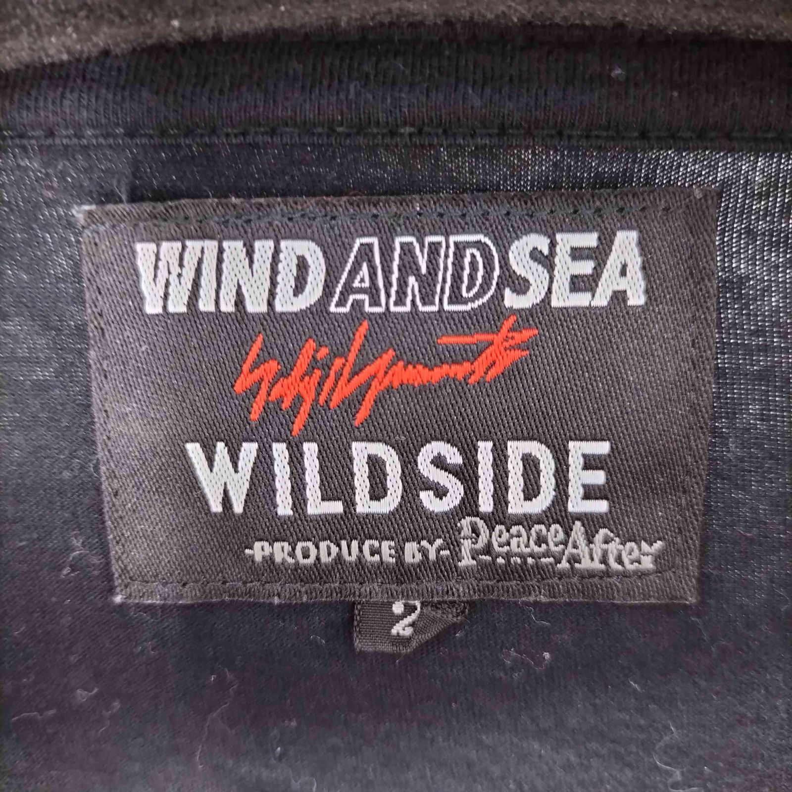 ヨウジヤマモト Yohji Yamamoto WILD SIDE ロゴプリント サイドジップ