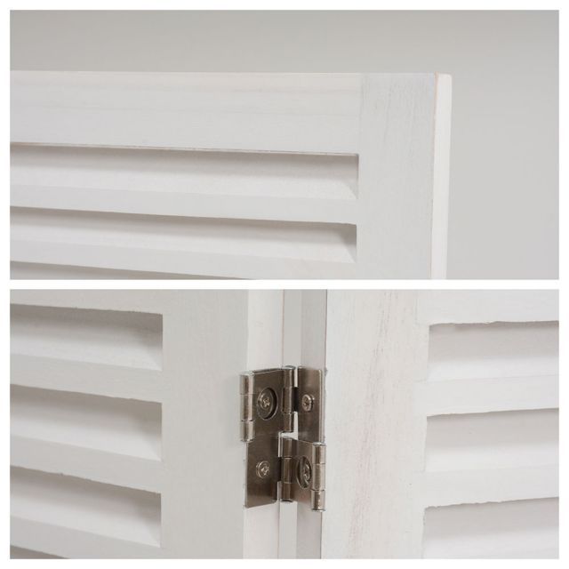 ShabbyWoodFurniture シャビーウッドファニチャー パーテーション ホワイト 4連