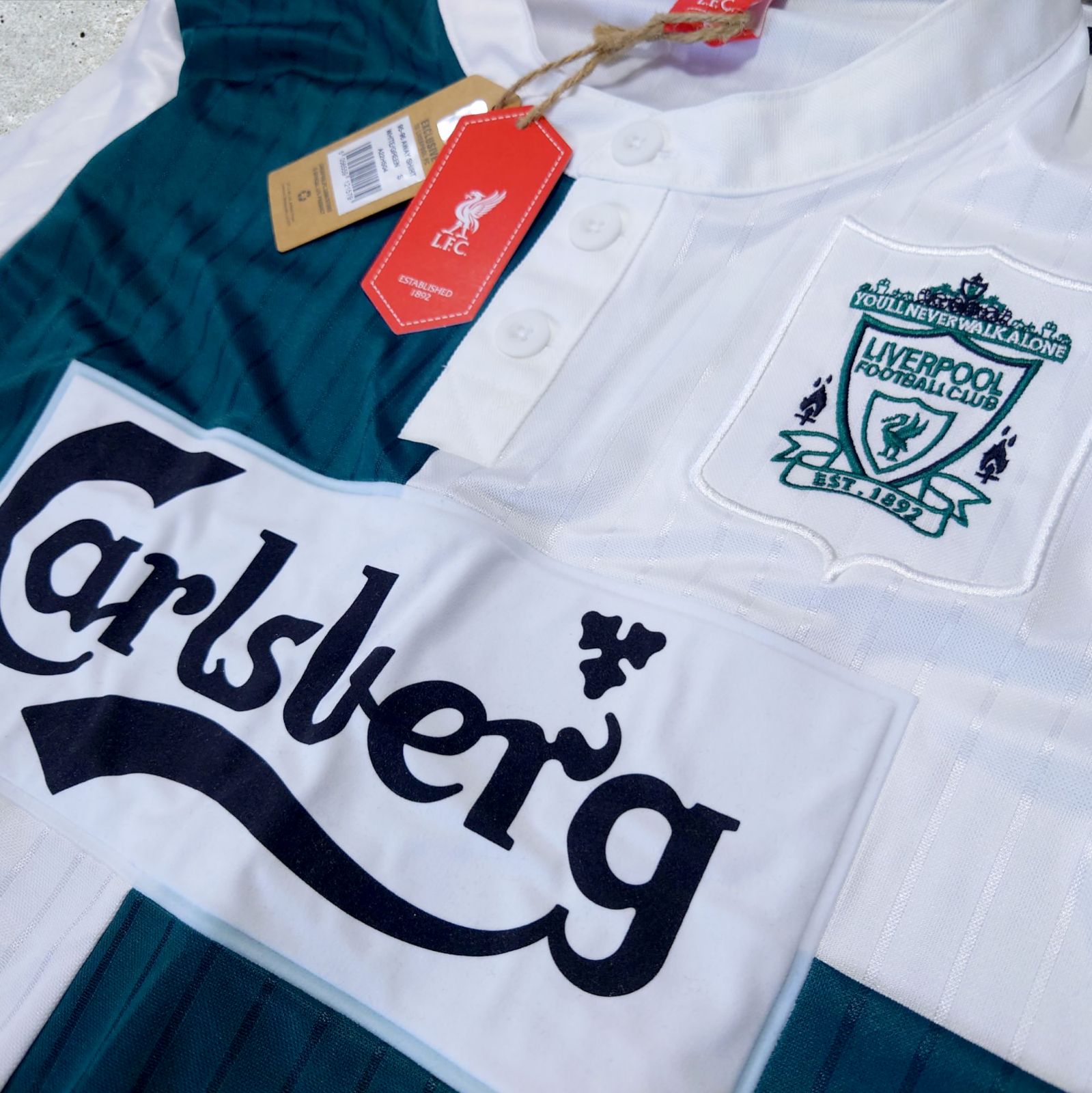 新品未使用 Liverpool FC 95-96 away ゲームシャツ ユニフォーム 