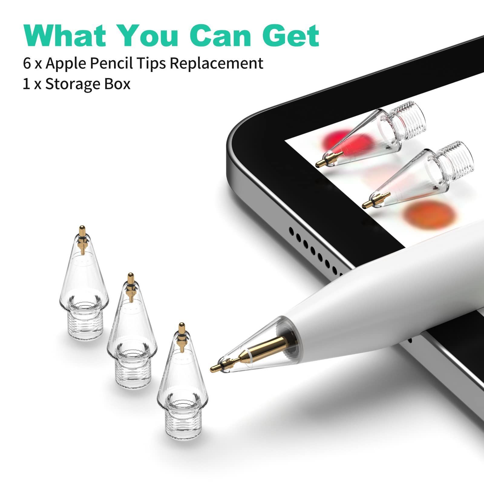 HanCenDa アップルペンシル ペン先された鉛筆チップ Apple Pencil第1