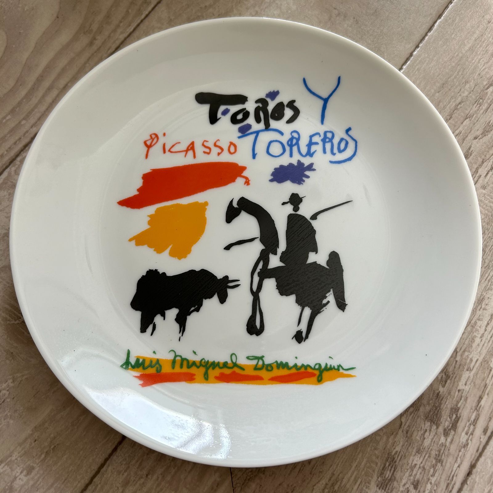 セビリア焼 ORO DELEY 24K スペイン伝統工芸＆ピカソ 絵皿：プレート2