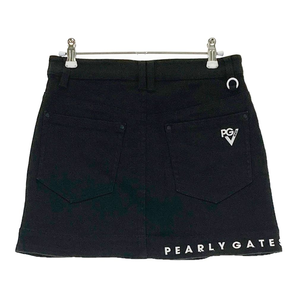 PEARLY GATES レディース スカート　サイズ1 黒 新品 PEARLY GATES レディース スカート サイズ1 黒 新品 梨地スカート