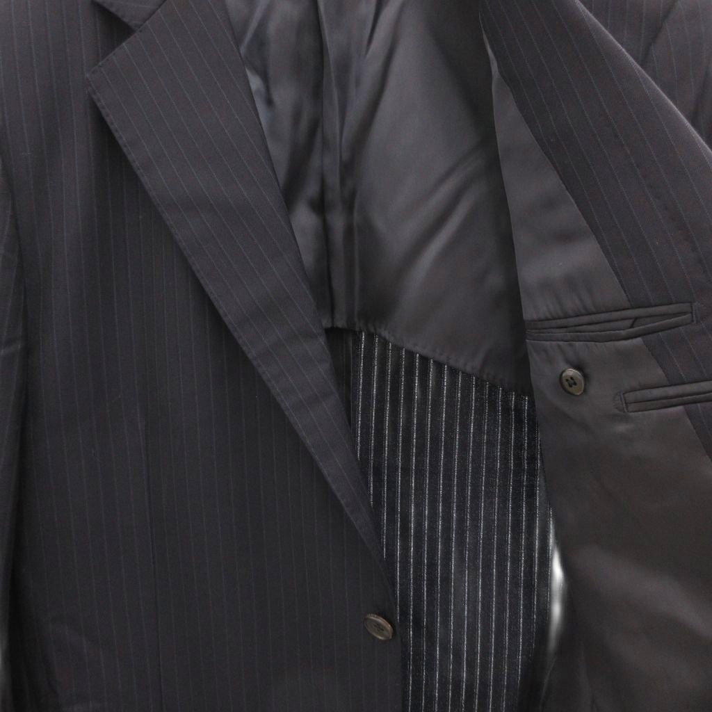 極美品 Aquascutum テーラードジャケット XL シングル ベロア 紫 極美品]Aquascutum テーラードジャケット XL シングル ベロア 紫