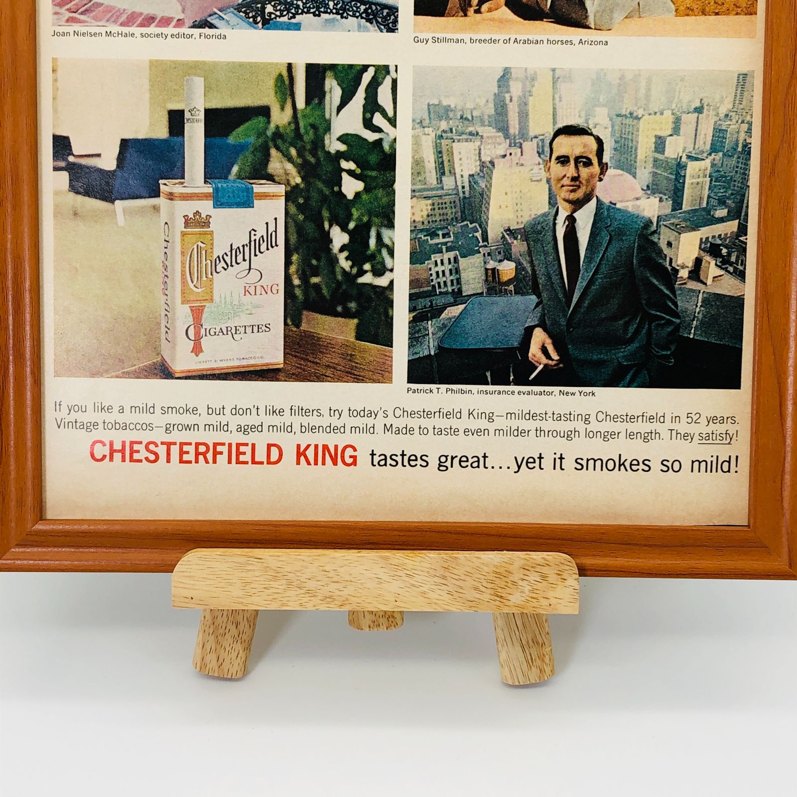 貴重な当時物 ビンテージ 広告 フレーム付 『 チェスターフィールド煙草 』 1960年代 オリジナル アメリカ 輸入雑貨 ヴィンテージ 海外雑誌  アドバタイジング レトロ ( AZ1268 ) - メルカリ