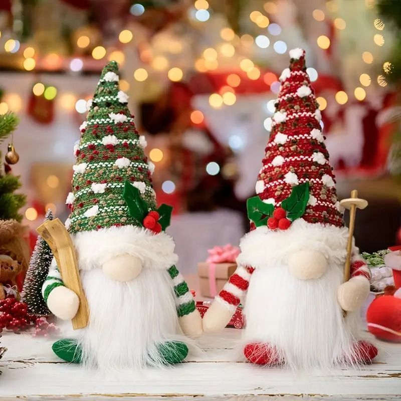 ノーム トムテ 人形 サンタクロース 妖精 クリスマス 小人の妖精 2つ