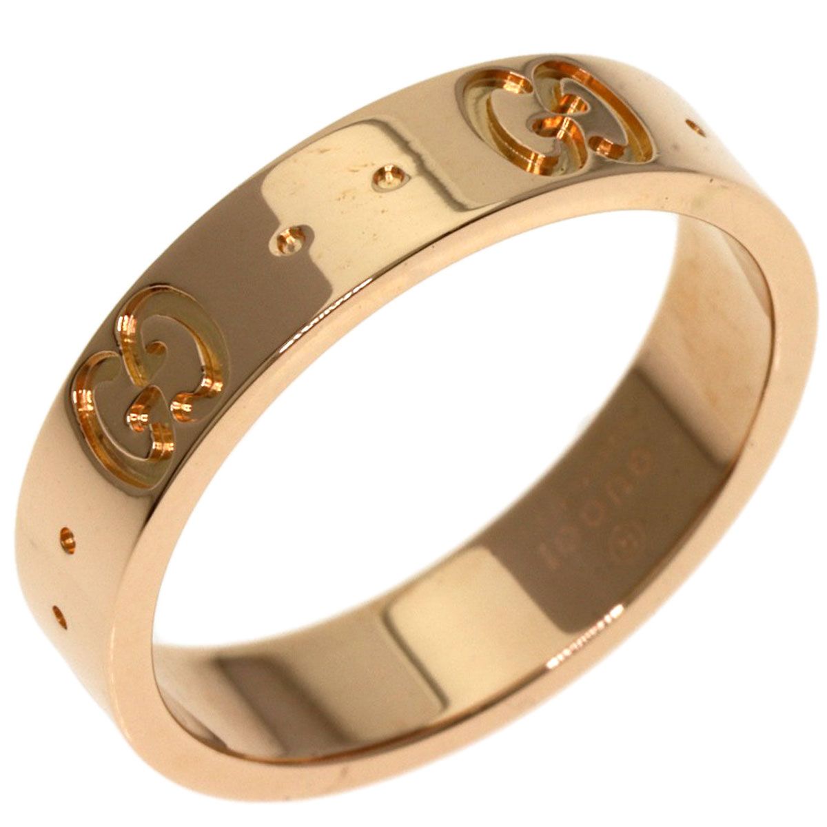 GUCCI グッチ アイコン #9 リング・指輪 K18PG レディース [中古