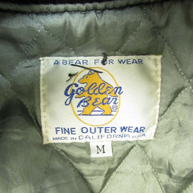 ゴールデンベア GOLDEN BEAR 70s～ スタジャン 袖レザー 裏地