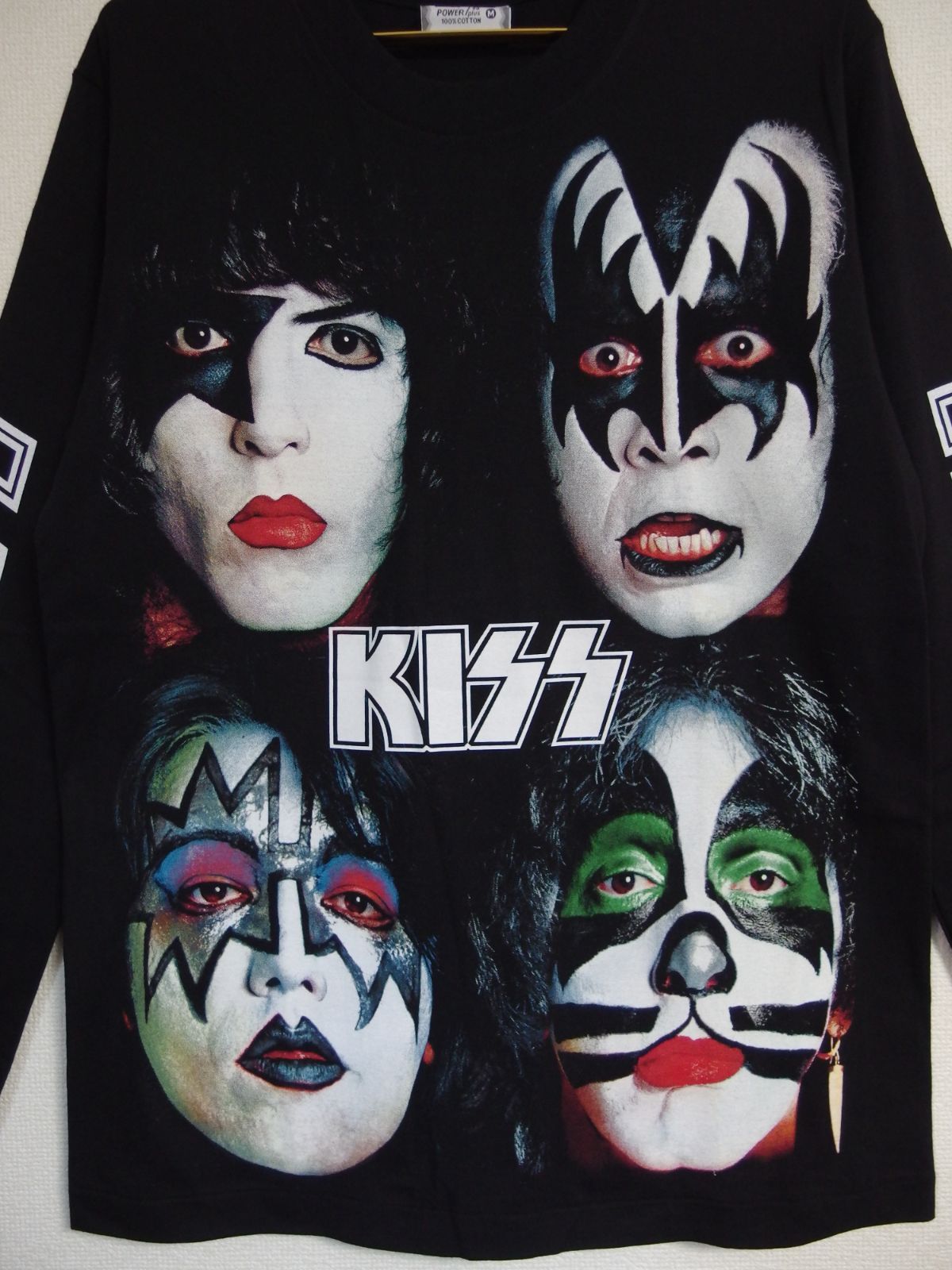 91 KISS キッス キス ロンTkiss Kiss Tシャツ 長袖 ブラックM