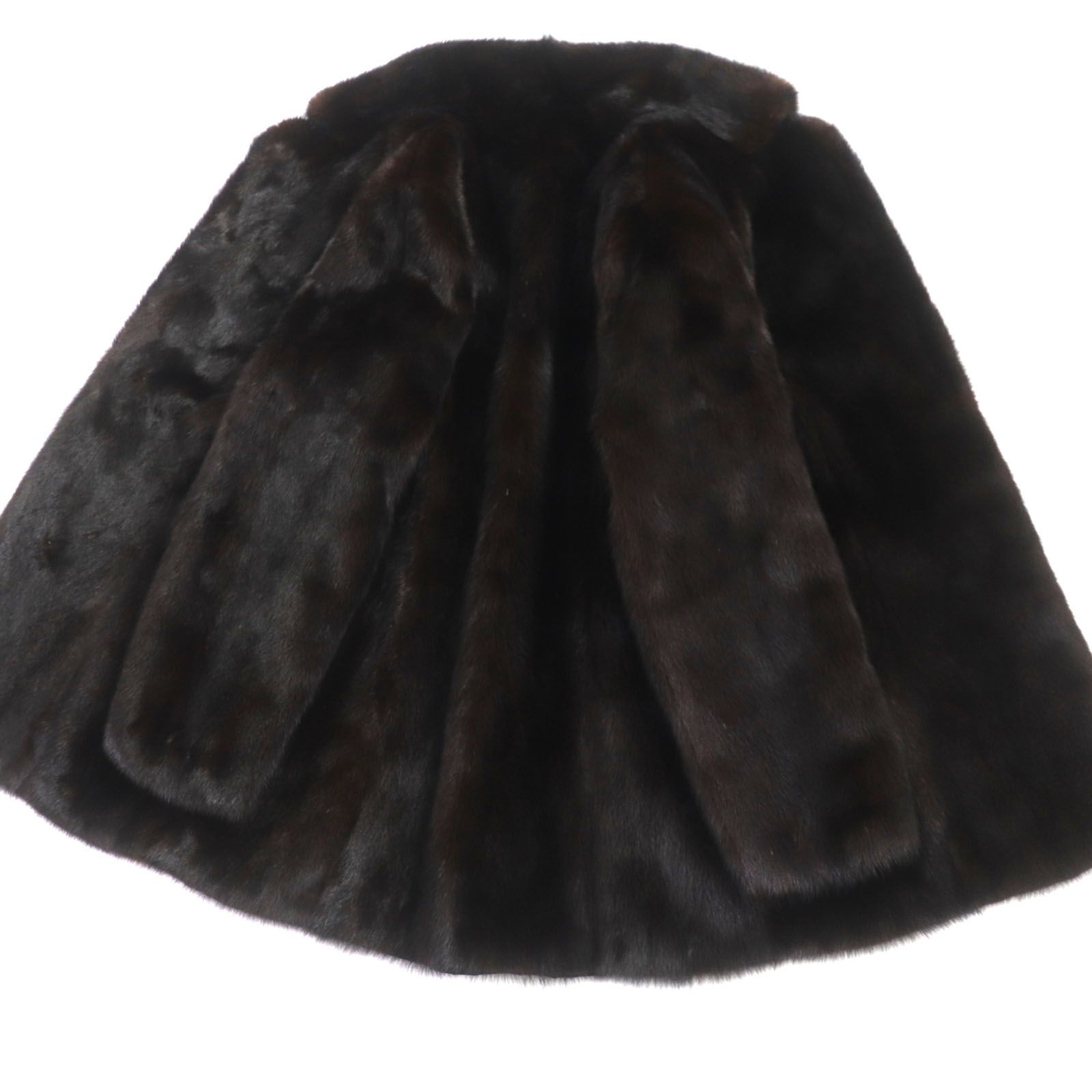 美品▽SAGA MINK サガミンク ミンク MINK 裏地花柄刺繍 本毛皮コート