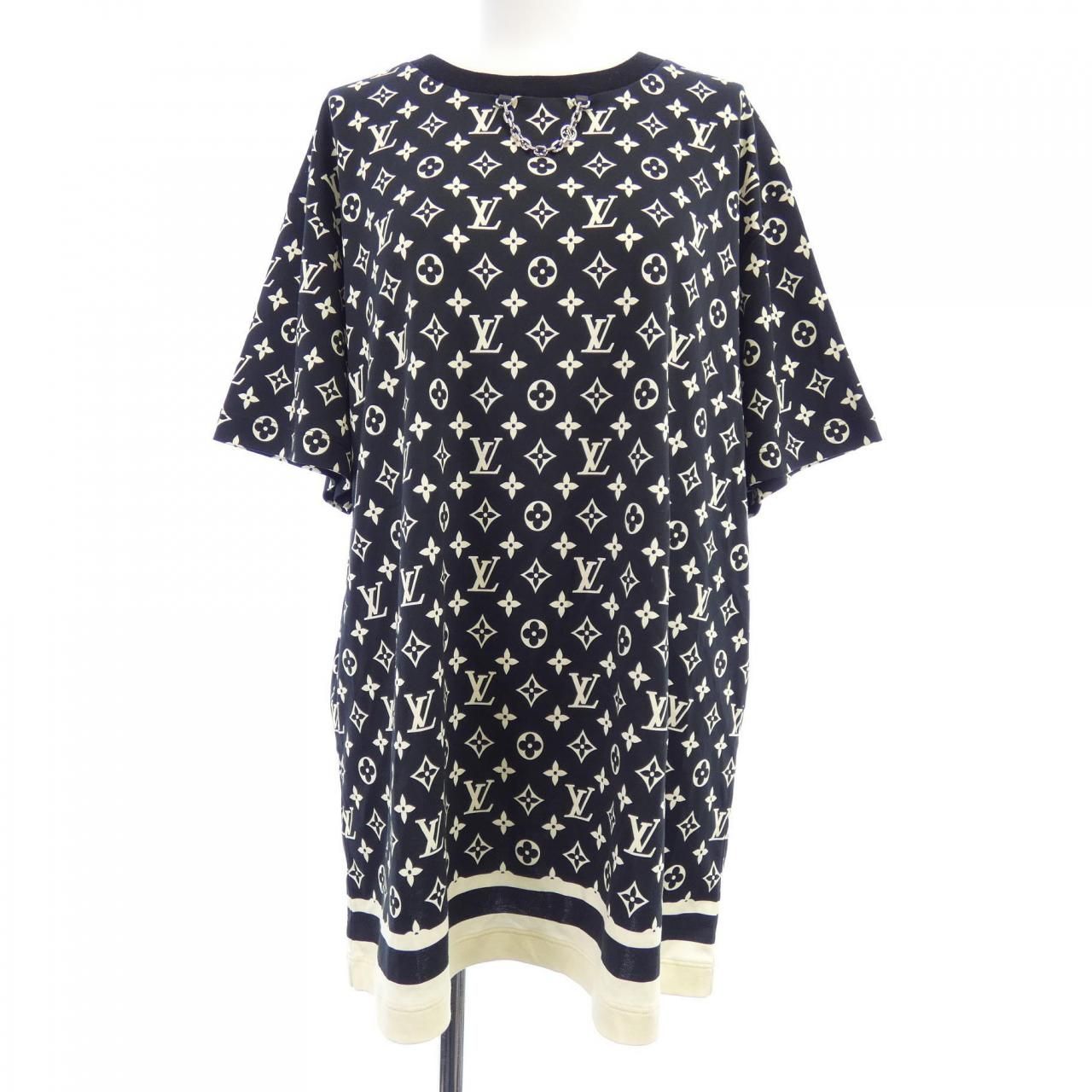 ルイヴィトン LOUIS VUITTON ストライプアクセントモノグラムTシャツ FNTS80TR1 Tシャツ