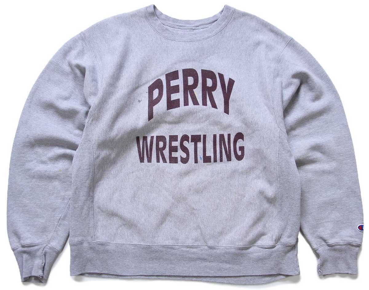 00s Championチャンピオン PERRY WRESTLING ひび割れプリント
