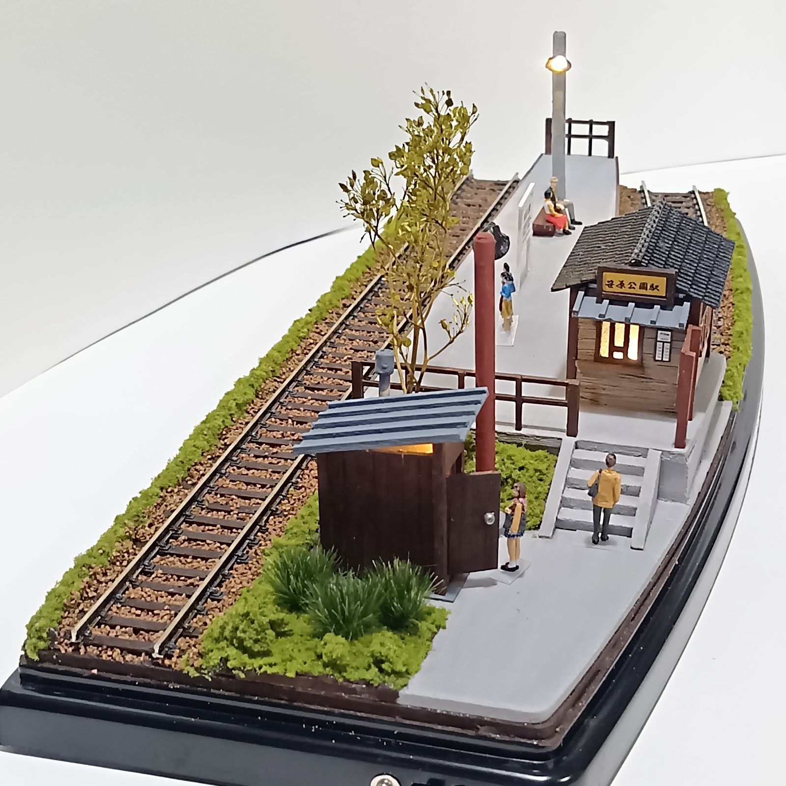 鉄道模型 HOゲージ ジオラマ 車両展示台(切欠ホーム) - メルカリ