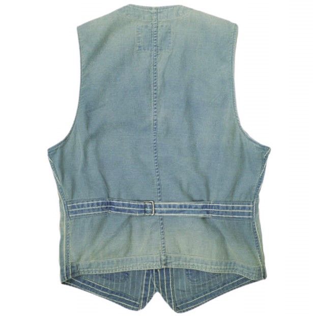 RRL ダブルアールエル WABASH VEST ウォバッシュストライプド 