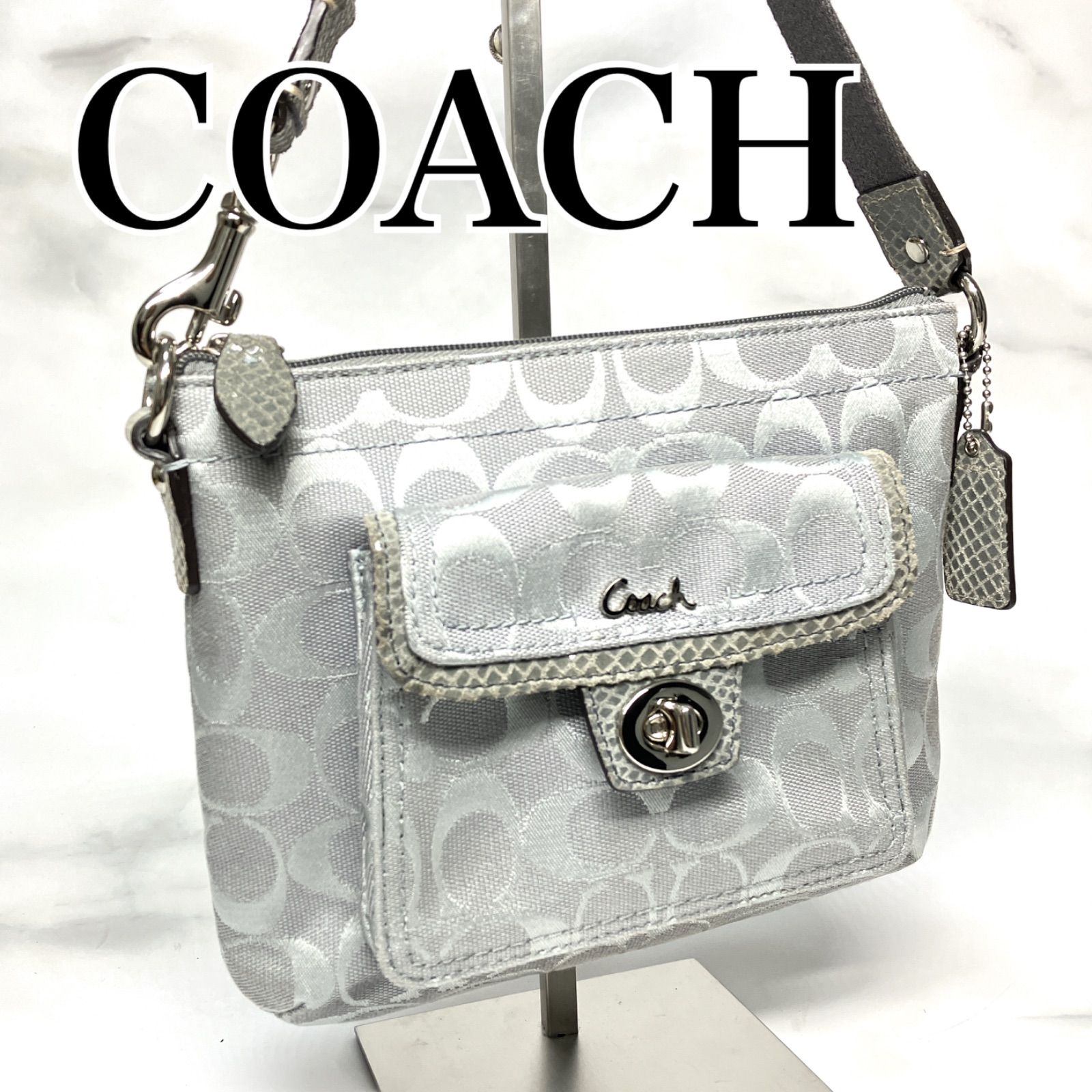 新品未使用 COACH コーチ ショルダーバッグ 19333 シグネチャー 中古・古着通販】COACH (コーチ) シグネチャーショルダーバッグ