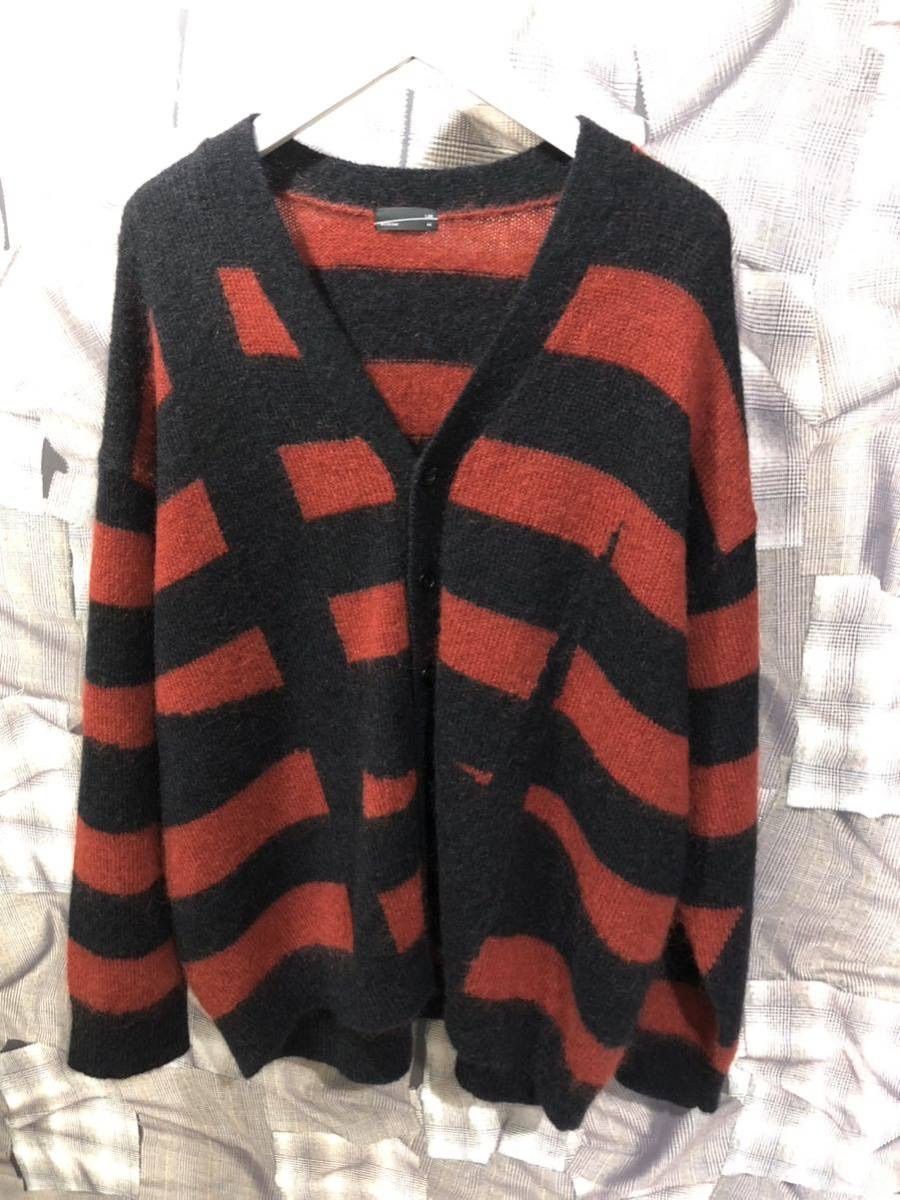 LAD MUSICIAN ラッドミュージシャン Intarsia Border Cardigan