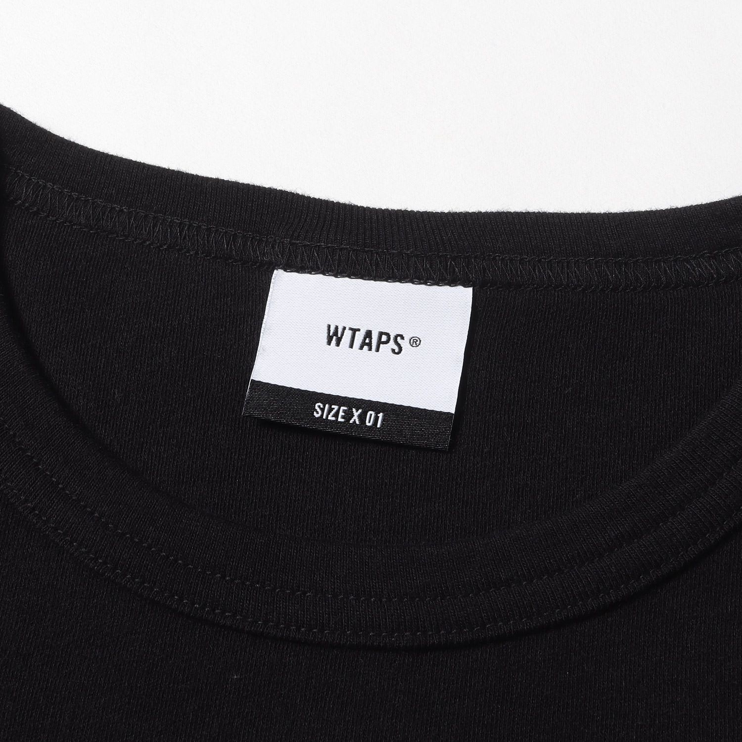 新品同様 WTAPS ダブルタップス Tシャツ サイズ:S 19AW ブランドロゴ ヘビーウェイト クルーネック Tシャツ SIDE EFFECT. DESIGN SS 01 ブラック  トップス カットソー 半袖【メンズ】