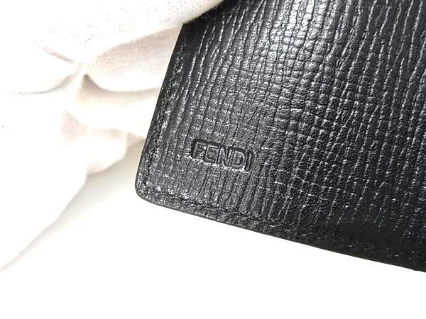 FENDI フェンディ キーケース ズッカ 8AP079 ブラック系 PVC レザー ユニセックス 6連