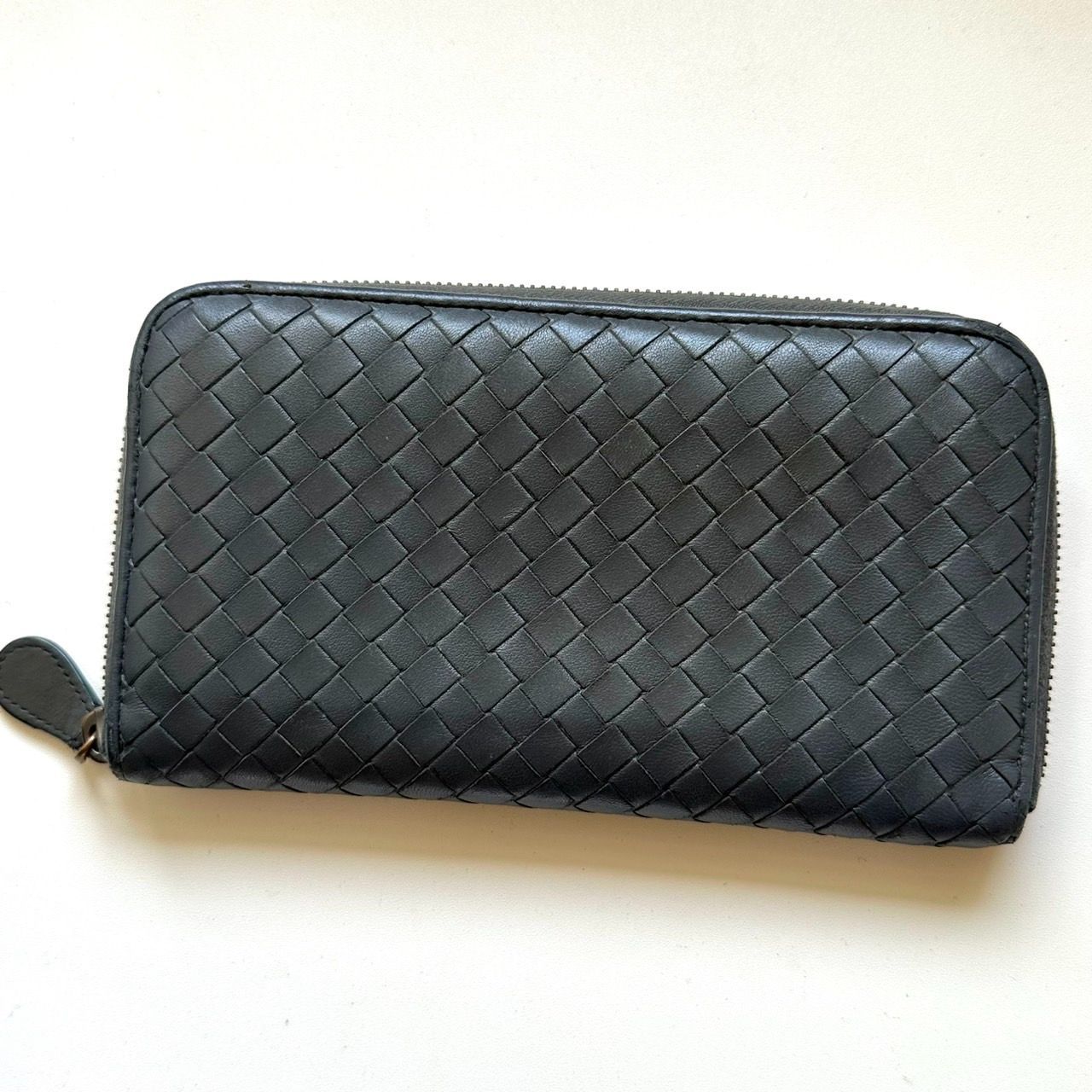 ボッテガヴェネタ BOTTEGA VENETA 長財布 イントレチャート グレー