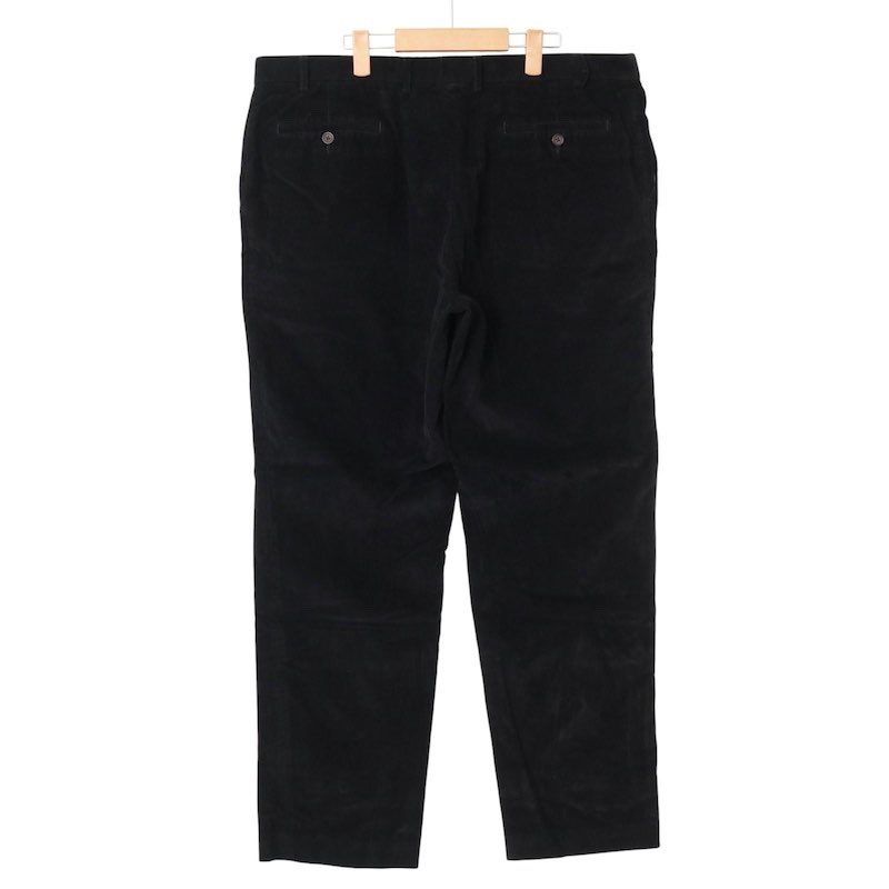 90 s 00 LAUREN ローレンラルフローレン 細畝コーデュロイパンツ W 40 ブラック hpc-0083