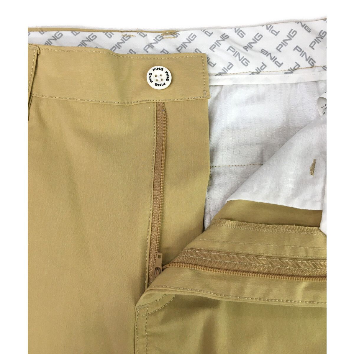 PING - coco 中古 ピン PING メンズ ハーフパンツ LL ベージュ 中古 メンズ ピン PING ハーフパンツ LL ベージュ｜ココゴルフ