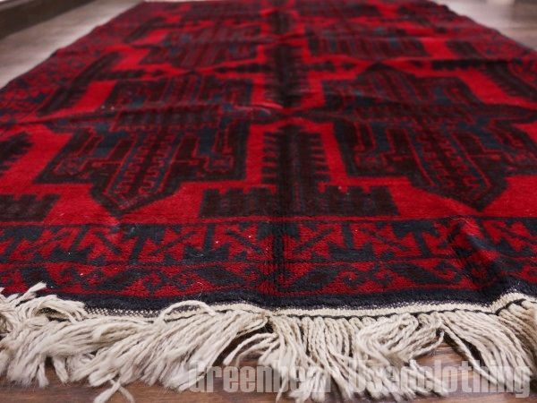 【ponponpan様】アフガンバルーチマリキ　ヴィンテージラグ　トライバルラグ ロングサイズ！】80s トライバルラグ アフガンラグ ヴィンテージラグ