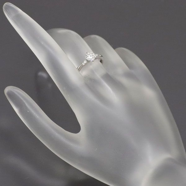 アイプリモ Pt950 ダイヤモンド リング 0.552ct 0.04ct F VS1