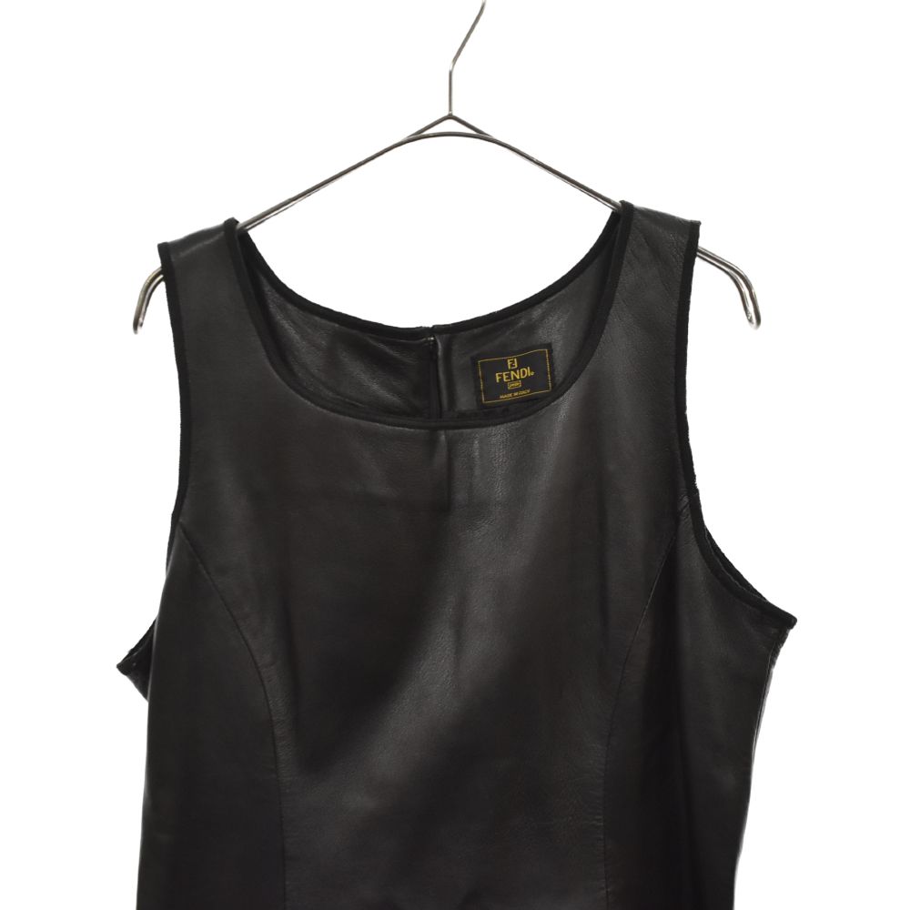 FENDIレザーワンピース｜ワンピース 