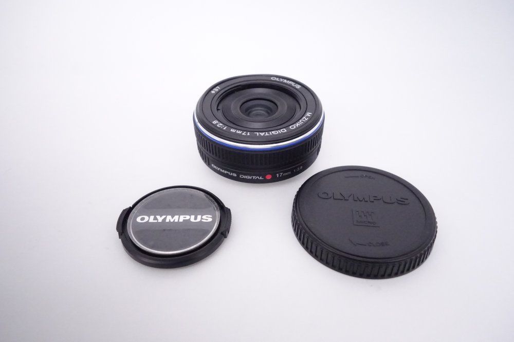 上品 オリンパス OLYMPUS パンケーキレンズ M.ZUIKO DIGITAL 17mm F2.8 ブラック D090062A