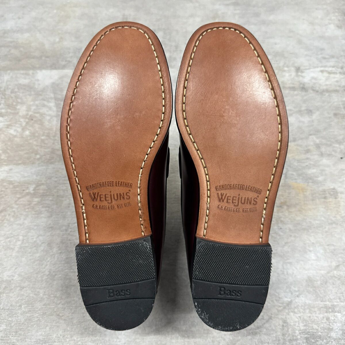 新品未使用】G.H.BASS LOGAN (ローガン) BURGUNDY 【幅狭 Width:D 