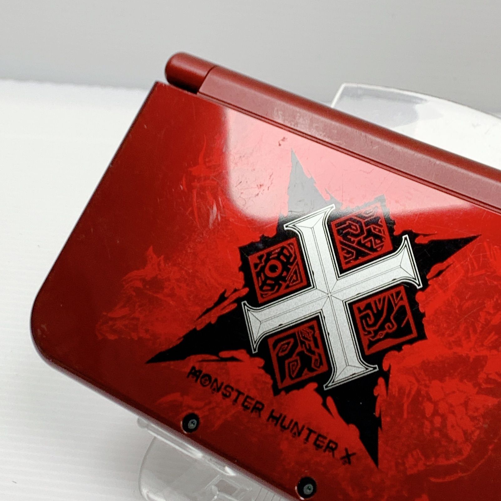 New ニンテンドー 3DS LL モンハンクロス レッド 遊べるセット 動作 