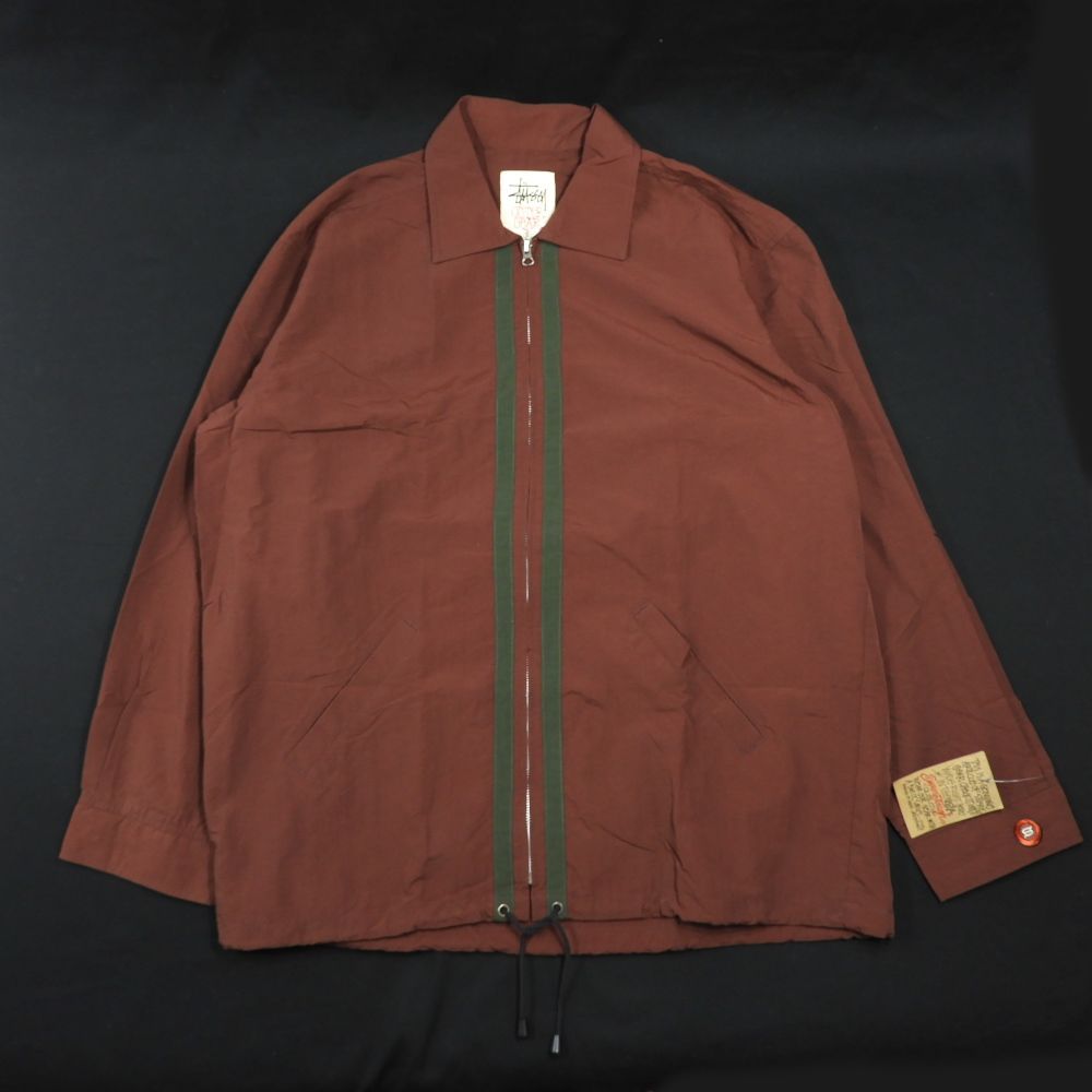 デッド 90's STUSSY ステューシー ナイロンジャケット ブラウン系 size