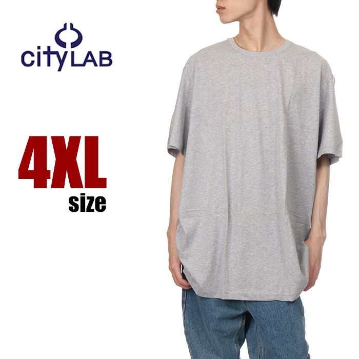 【新品未使用タグ付き】LLBean グレー Tシャツ　サイズM 4XL ビッグサイズ】【新品】CITY LAB Tシャツ グレー シティー
