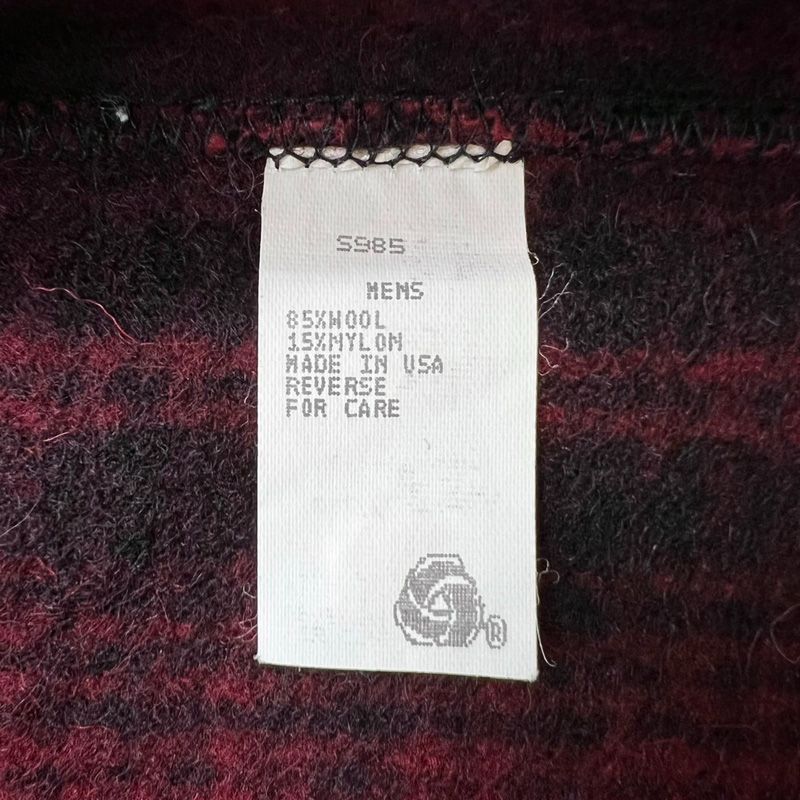 90s USA製 LLBean オンブレ チェック ウール ベスト S / 90年代