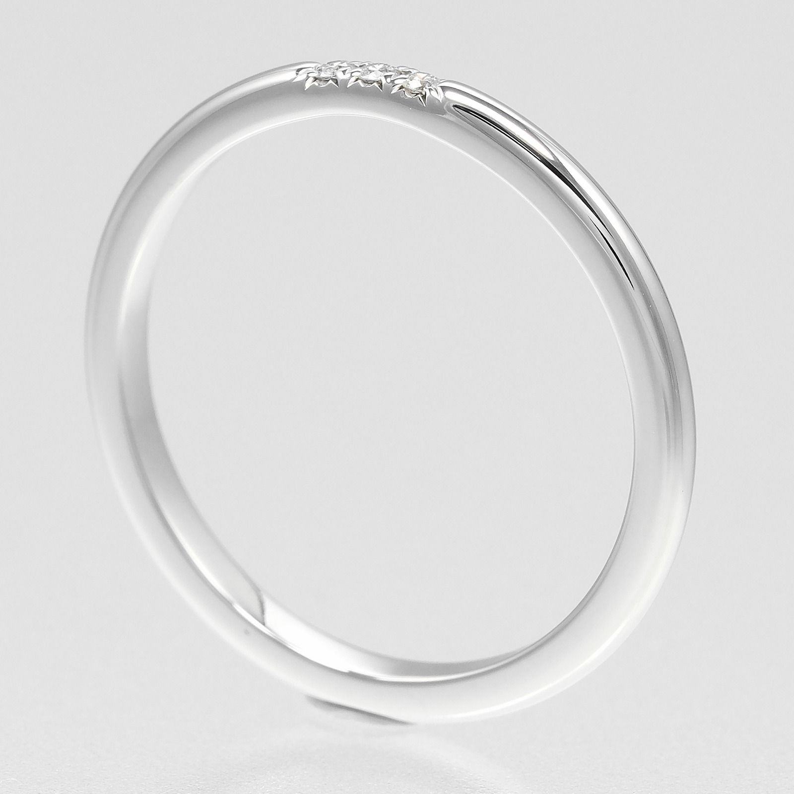 ティファニー　3P天然ダイヤ Pt950フォーエバー ウェディングバンドリング TIFFANY&Co. ティファニー フォーエバー ウェディング バンド