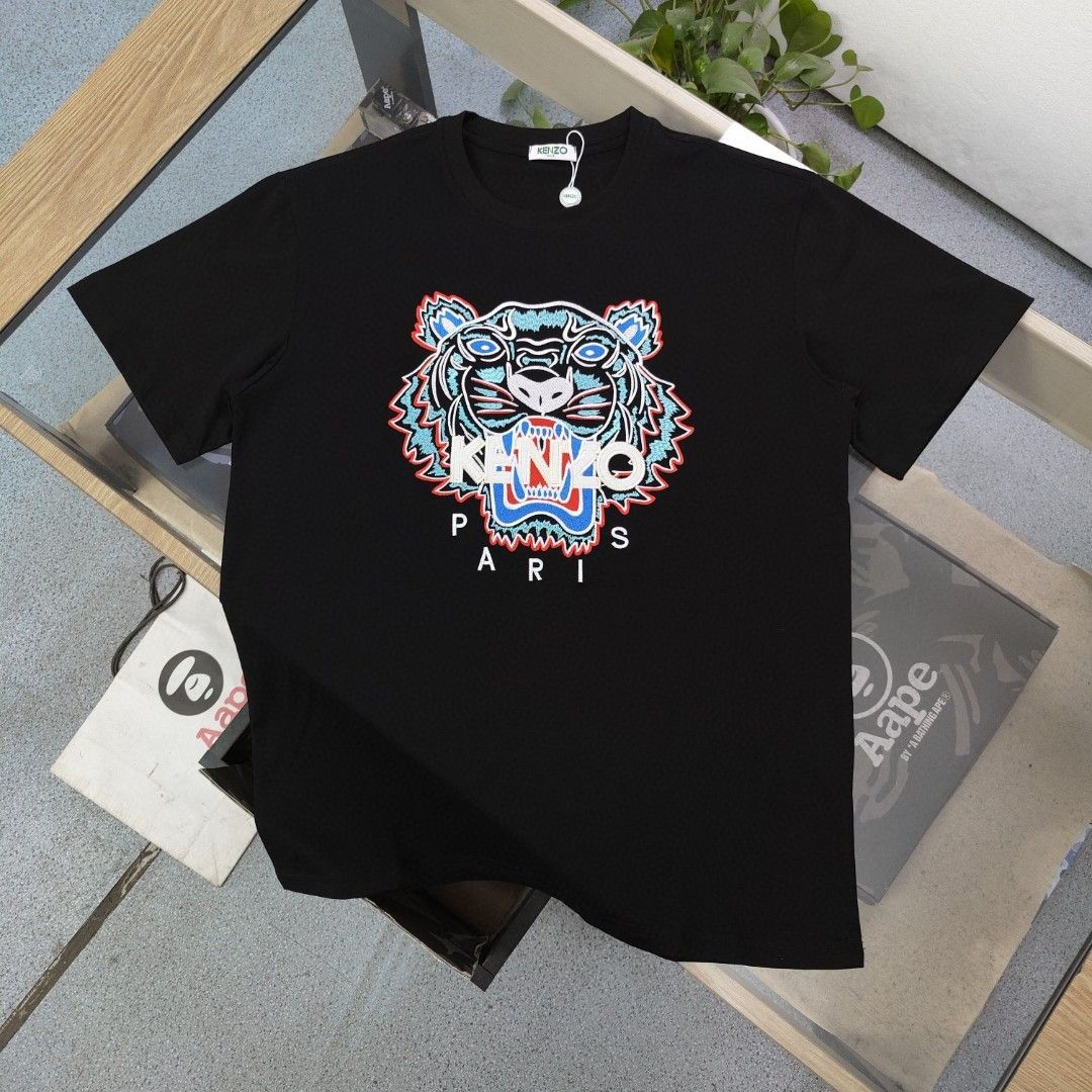 新品 KENZO 刺繍 T シャツ ブラック