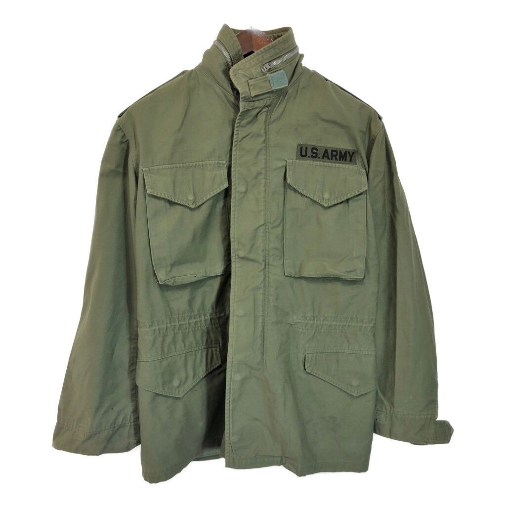 60年代 米軍実物 U.S.ARMY M-65 フィールドジャケット 2nd ヴィンテージ ミリタリー オリーブ メンズ L相当 古着 T8536