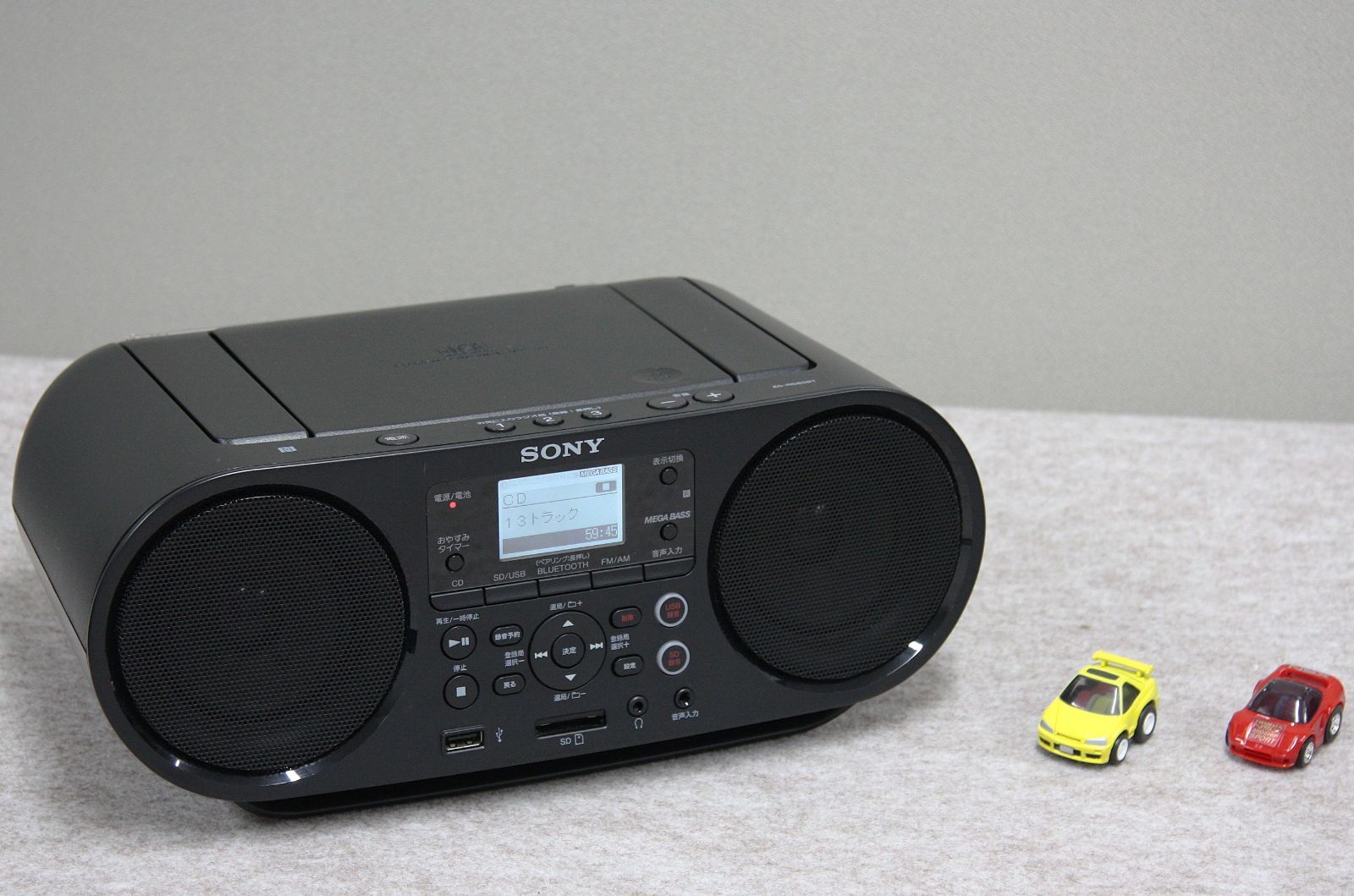SONY 日本語表記のBluetooth搭載 USB|SD|CDラジオZS-RS80BT