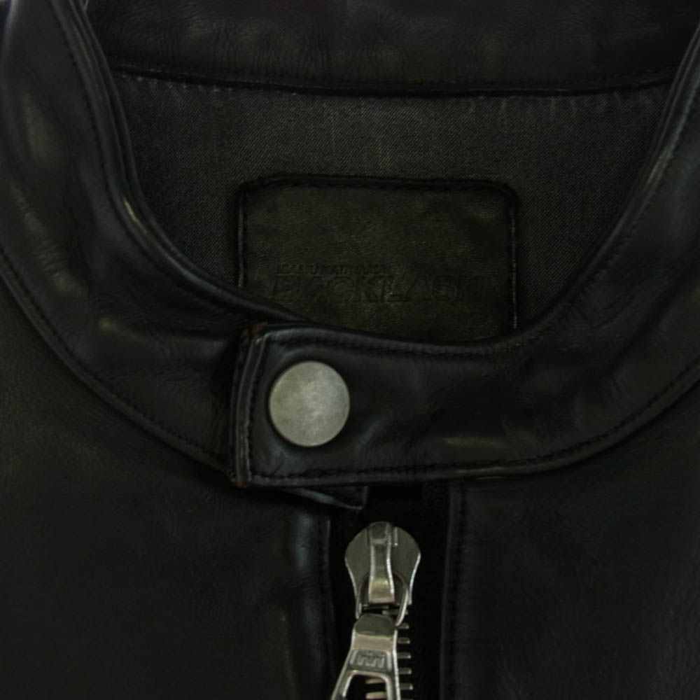 シングルライダースジャケット ブラック系