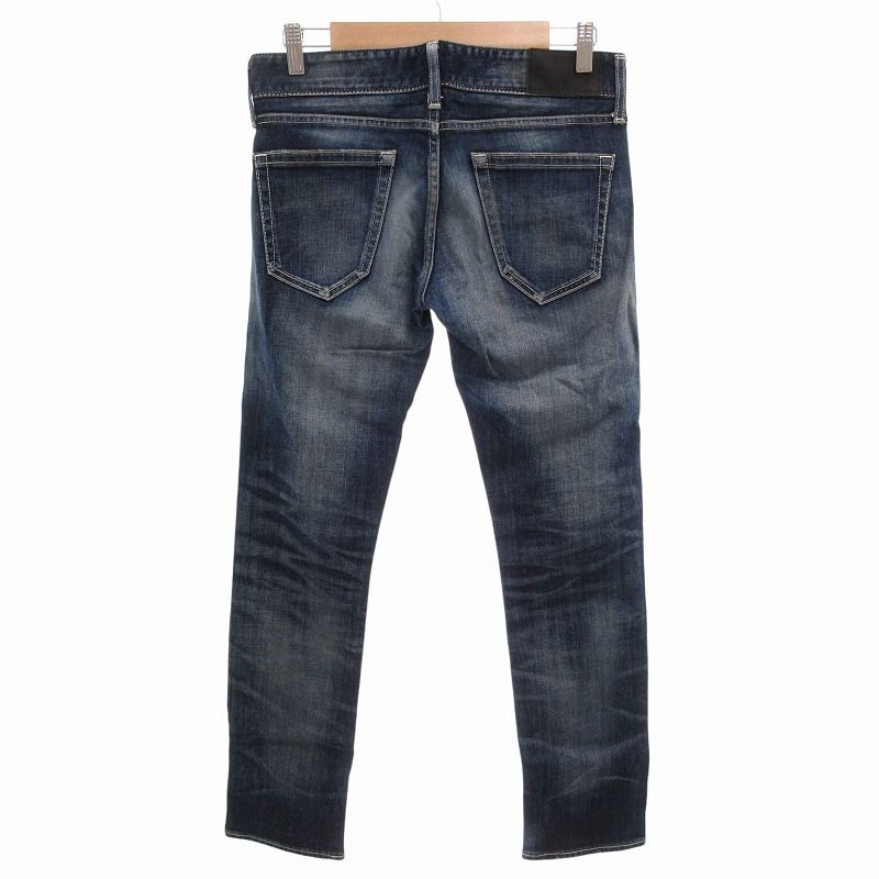 Vanquish BLACK by VANQUISH レザー ダメージ加工デニム スキニー 日本