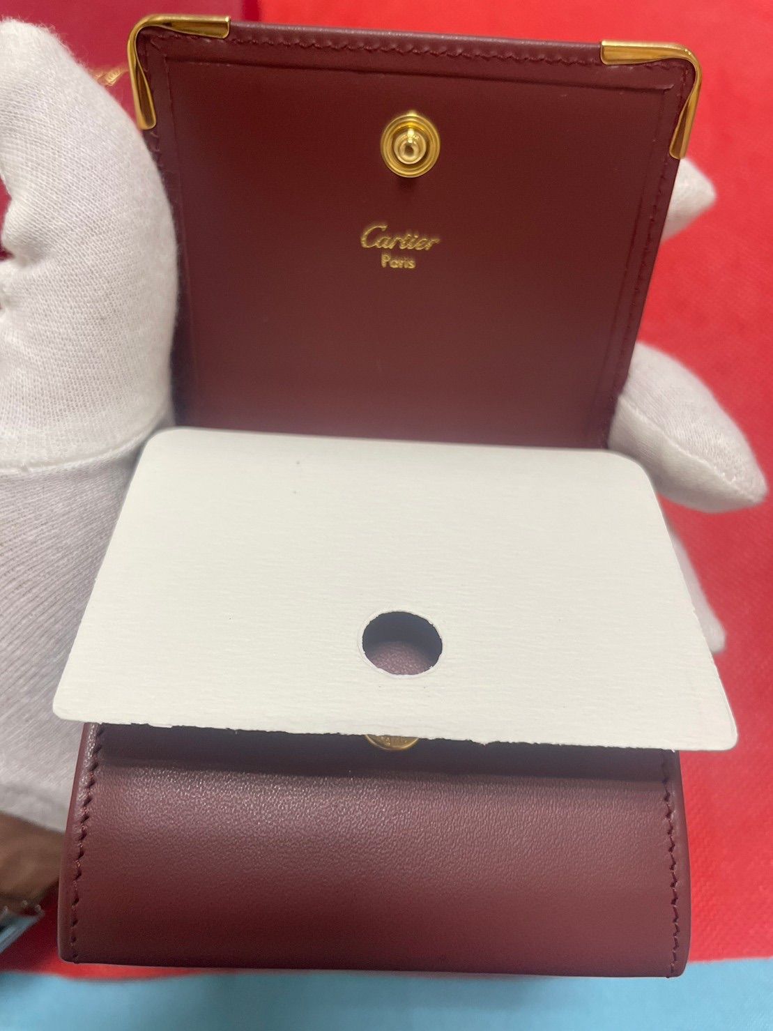 ♪【美品】カルティエ マストライン レザー コインケース 小銭入れ