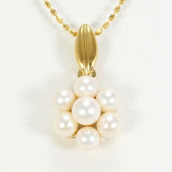 K18YG ネックレス NECKLACE パール 真珠 総重量約2.5g 約39cm