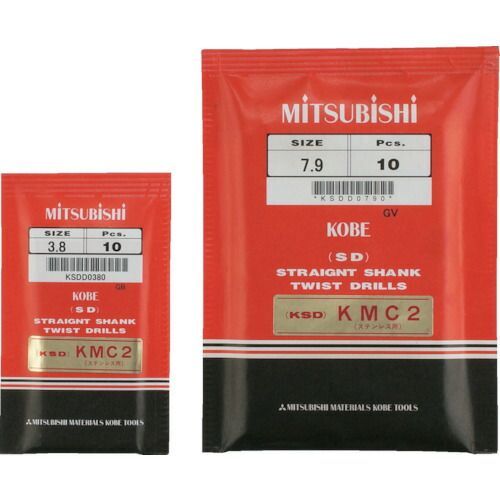 三菱Ｋ ＫＳＤ コバルトステンレス加工用 ストレートハイスドリル ８ ４ｍｍ 5本セット
